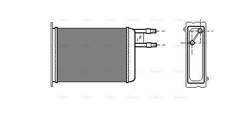 Теплообмінник, система опалення салону   CN6128   AVA QUALITY COOLING