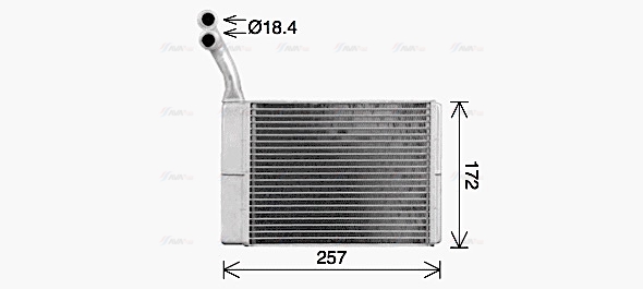 Теплообменник, отопление салона   CN6330   AVA QUALITY COOLING