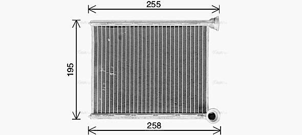 Теплообмінник, система опалення салону   CN6333   AVA QUALITY COOLING