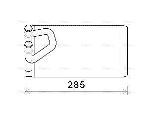 Теплообменник, отопление салона   DN6373   AVA QUALITY COOLING