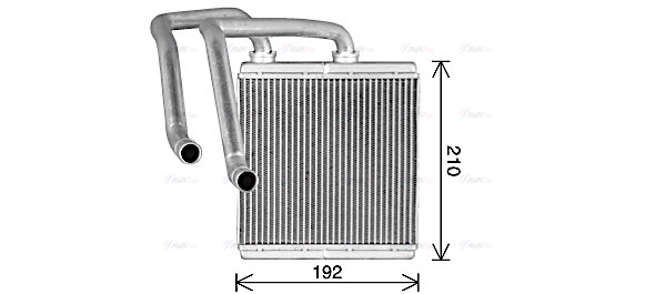 Теплообменник, отопление салона   DN6476   AVA QUALITY COOLING