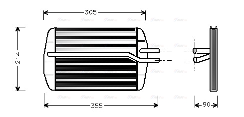 Теплообменник, отопление салона   FD6216   AVA QUALITY COOLING