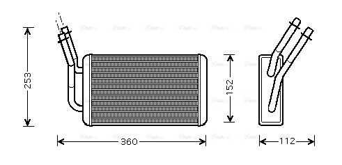 Теплообменник, отопление салона   FD6316   AVA QUALITY COOLING