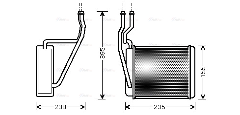 Теплообменник, отопление салона   FD6329   AVA QUALITY COOLING