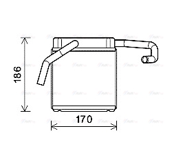 Теплообмінник, система опалення салону   FD6607   AVA QUALITY COOLING