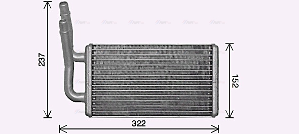 Теплообменник, отопление салона   FD6661   AVA QUALITY COOLING