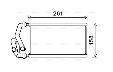 Теплообменник, отопление салона   HDA6294   AVA QUALITY COOLING