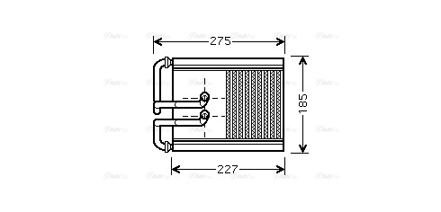 Теплообменник, отопление салона   HY6168   AVA QUALITY COOLING