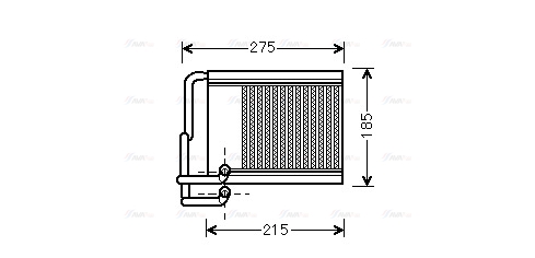 Теплообмінник, система опалення салону   HY6213   AVA QUALITY COOLING