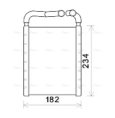 Теплообменник, отопление салона   HY6356   AVA QUALITY COOLING