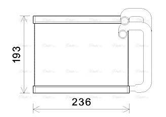 Теплообменник, отопление салона   HY6391   AVA QUALITY COOLING