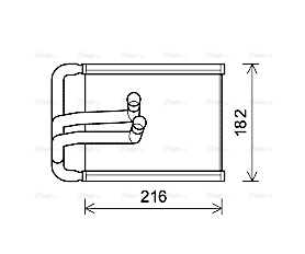Теплообмінник, система опалення салону   HYA6254   AVA QUALITY COOLING