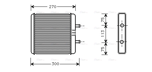 Теплообменник, отопление салона   IV6048   AVA QUALITY COOLING