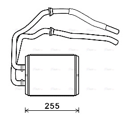 Теплообменник, отопление салона   IV6105   AVA QUALITY COOLING