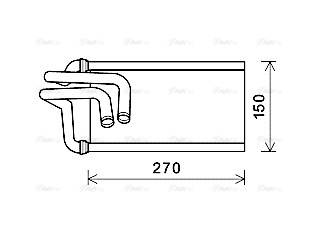 Теплообменник, отопление салона   JE6070   AVA QUALITY COOLING