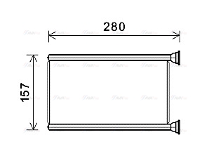 Теплообмінник, система опалення салону   JEA6069   AVA QUALITY COOLING