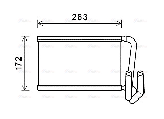 Теплообмінник, система опалення салону   KA6169   AVA QUALITY COOLING