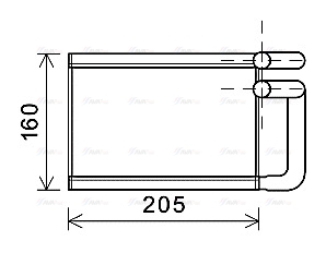 Теплообмінник, система опалення салону   KA6197   AVA QUALITY COOLING