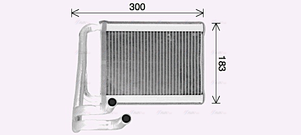 Теплообменник, отопление салона   KA6306   AVA QUALITY COOLING