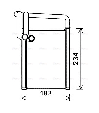 Теплообмінник, система опалення салону   KAA6259   AVA QUALITY COOLING