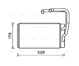 Теплообменник, отопление салона   KAA6263   AVA QUALITY COOLING