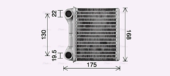 Теплообменник, отопление салона   MS6762   AVA QUALITY COOLING