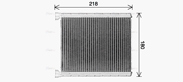 Теплообмінник, система опалення салону   MS6763   AVA QUALITY COOLING