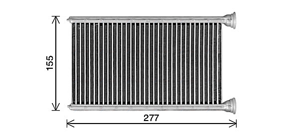 Теплообмінник, система опалення салону   MS6780   AVA QUALITY COOLING