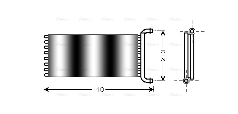 Теплообменник, отопление салона   MSA6399   AVA QUALITY COOLING