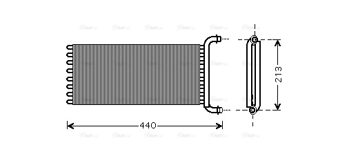 Теплообменник, отопление салона   MSA6441   AVA QUALITY COOLING