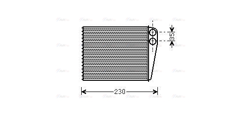 Теплообмінник, система опалення салону   MSA6465   AVA QUALITY COOLING