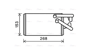 Теплообменник, отопление салона   MT6259   AVA QUALITY COOLING