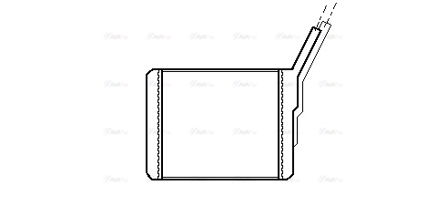 Теплообмінник, система опалення салону   OL6182   AVA QUALITY COOLING
