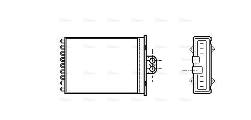 Теплообменник, отопление салона   OL6217   AVA QUALITY COOLING