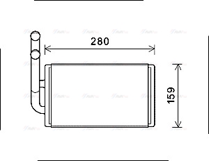 Теплообмінник, система опалення салону   OL6570   AVA QUALITY COOLING