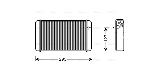 Теплообменник, отопление салона   OLA6116   AVA QUALITY COOLING