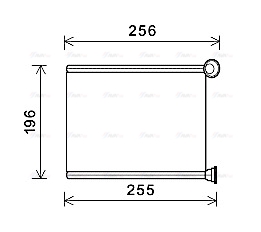 Теплообмінник, система опалення салону   PE6366   AVA QUALITY COOLING