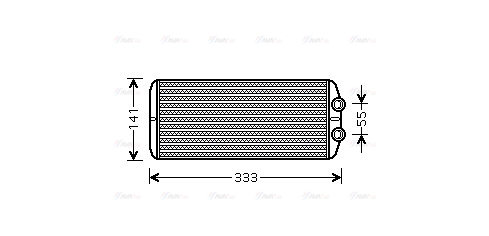 Теплообмінник, система опалення салону   PEA6312   AVA QUALITY COOLING