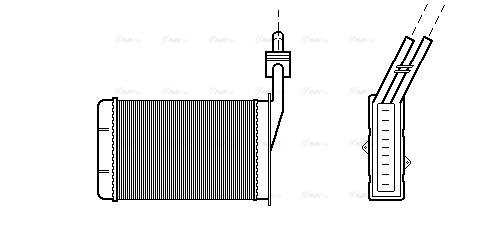 Теплообменник, отопление салона   RT6101   AVA QUALITY COOLING