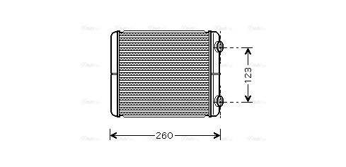 Теплообмінник, система опалення салону   RT6344   AVA QUALITY COOLING