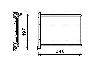 Теплообмінник, система опалення салону   RT6569   AVA QUALITY COOLING