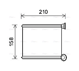 Теплообменник, отопление салона   RT6629   AVA QUALITY COOLING