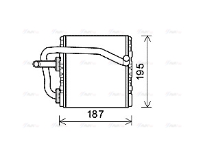 Теплообмінник, система опалення салону   SUA6108   AVA QUALITY COOLING