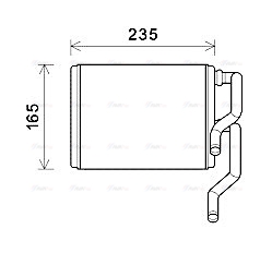 Теплообменник, отопление салона   SUA6111   AVA QUALITY COOLING