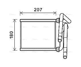 Теплообменник, отопление салона   TOA6727   AVA QUALITY COOLING