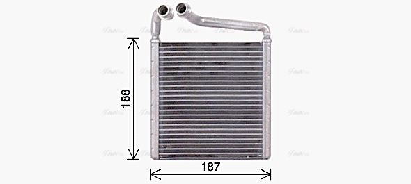 Теплообмінник, система опалення салону   VN6416   AVA QUALITY COOLING