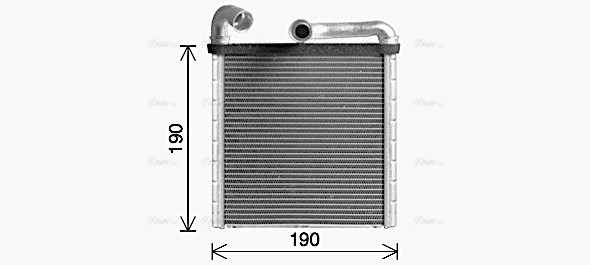 Теплообмінник, система опалення салону   VN6424   AVA QUALITY COOLING