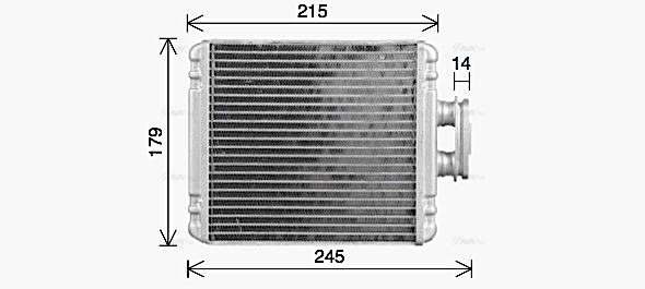 Теплообменник, отопление салона   VN6434   AVA QUALITY COOLING