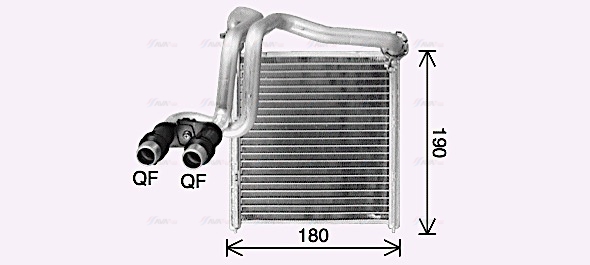 Теплообменник, отопление салона   VN6438   AVA QUALITY COOLING