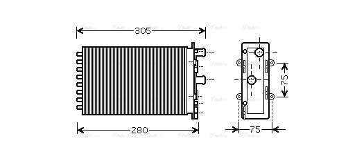 Теплообменник, отопление салона   VNA6239   AVA QUALITY COOLING